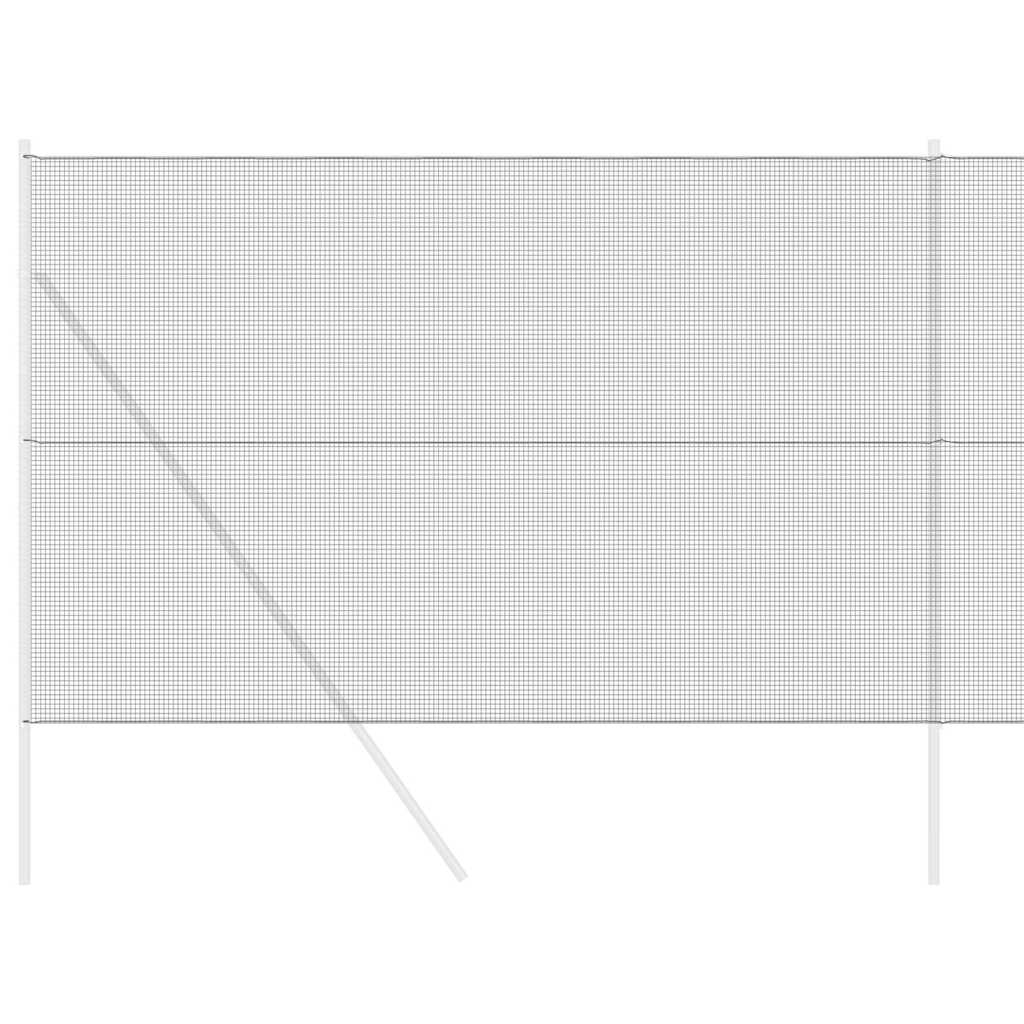 Valla de alambre soldado vidaxl gris 1,6 x 10 m