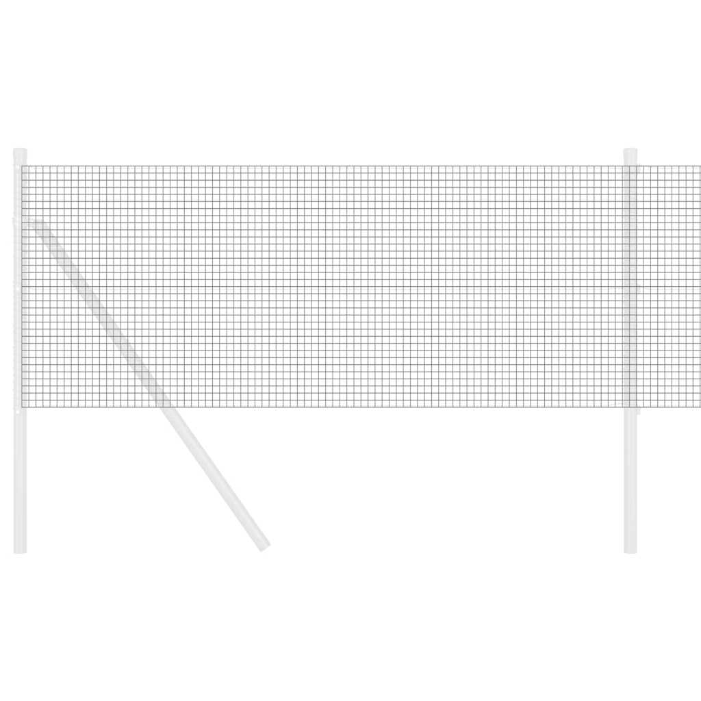 Recinto in filo saldato Vidaxl grigio 0,8 x 50 m