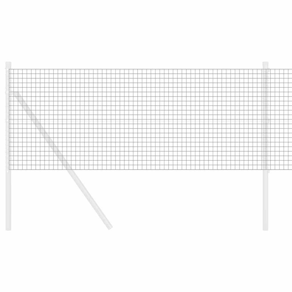 Valla de alambre soldado vidaxl gris 0,8 x 50 m