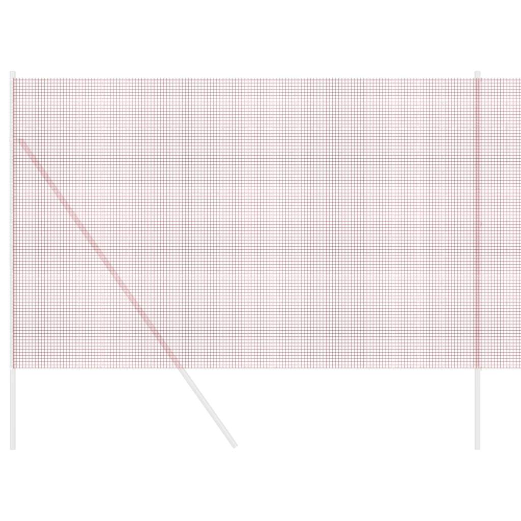 Recinto in filo saldato Vidaxl rosso 1,5 x 25 m