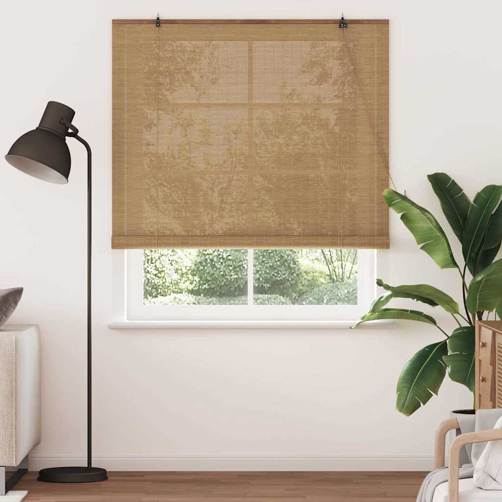 Tenda a rullo Vidaxx con tende in bambù marrone 140 x 220 cm