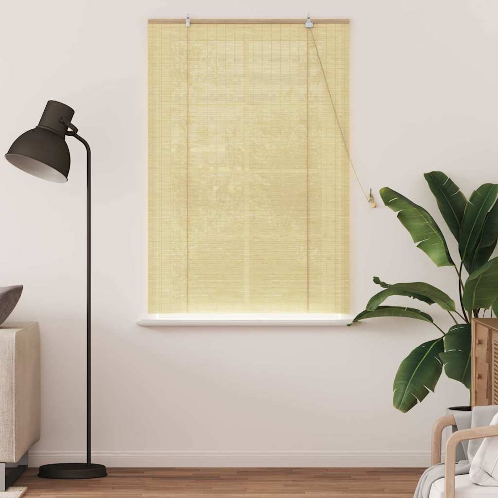 VidaXL estor enrollable con cortinas bambú natural 120 x 160 cm
