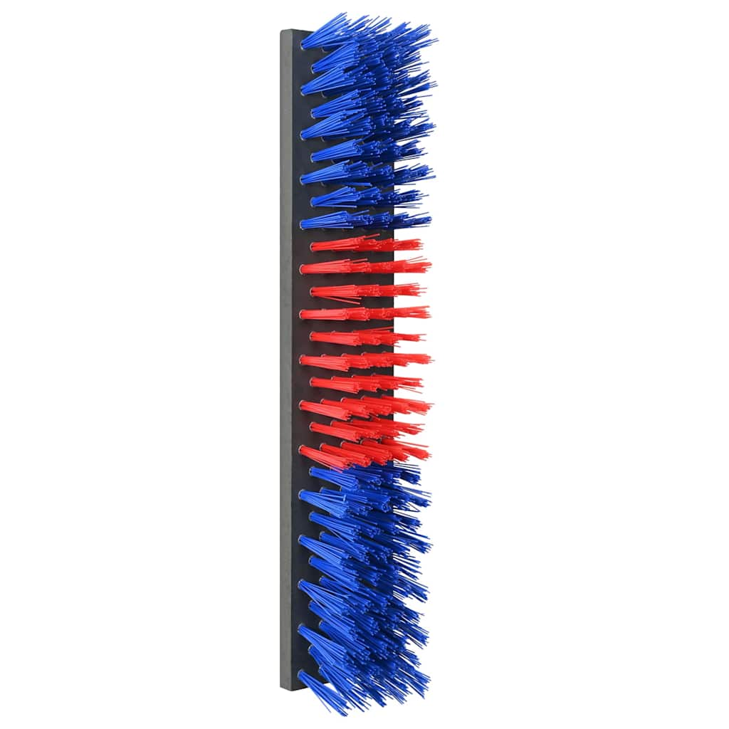 Spazzole per bovini Vidaxl rosse e blu 50 x 10 x 6,5 cm in plastica e acciaio