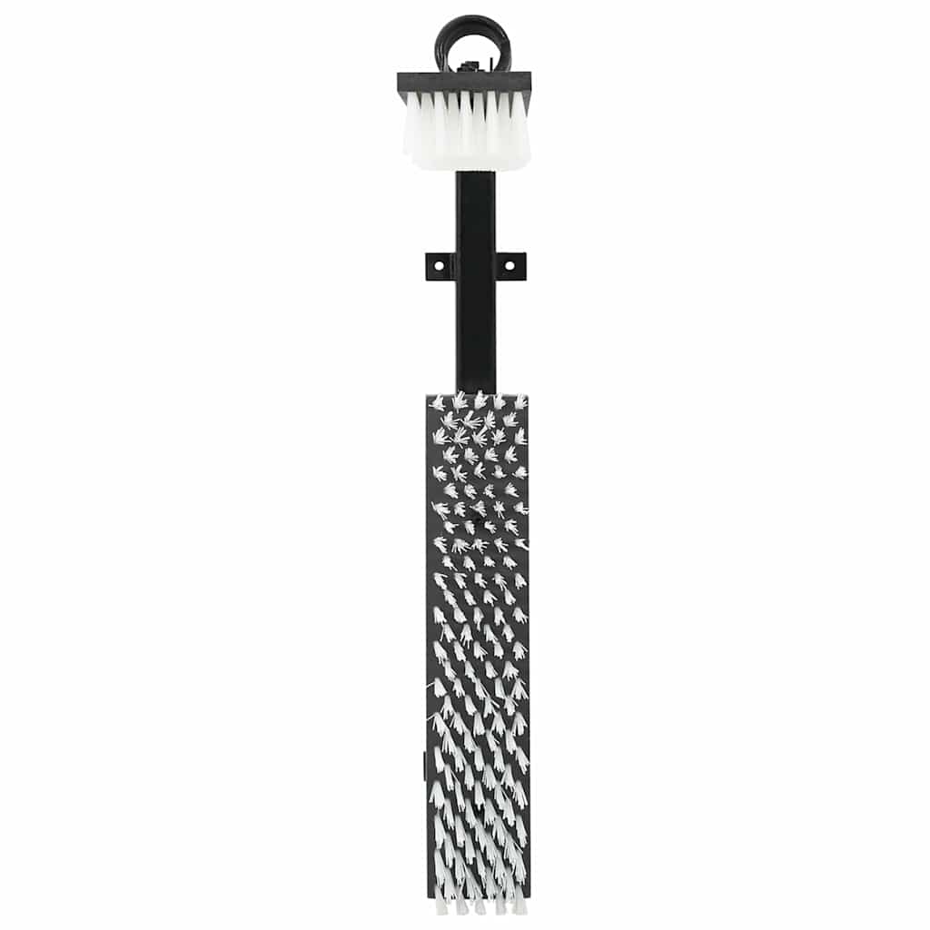Vidaxl cepillos para ganado regulables blanco y negro 84 x 10 x 91 cm PVC