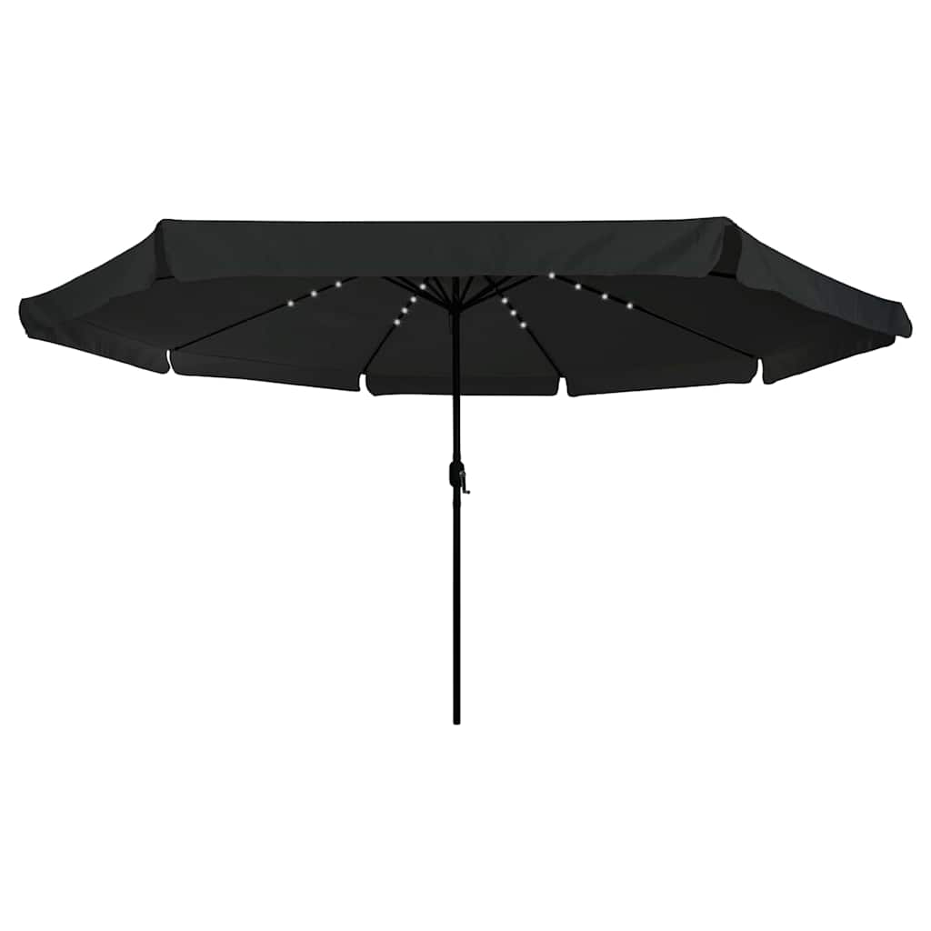 Vidaxx sombrilla de jardín negro 395 x 395 x 245 cm poliéster