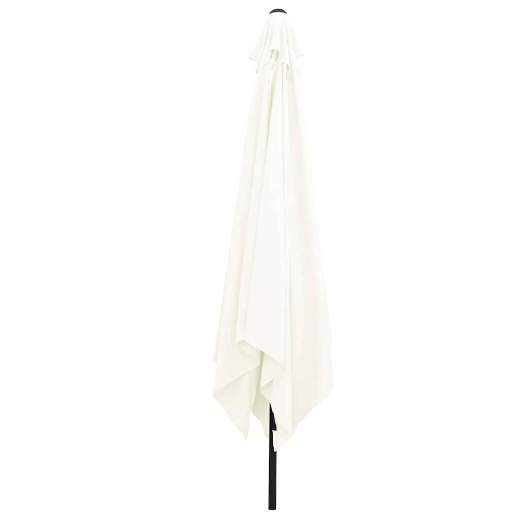 Vidaxl tuinparasol zand 295 x 295 x 245 cm polyester en staal