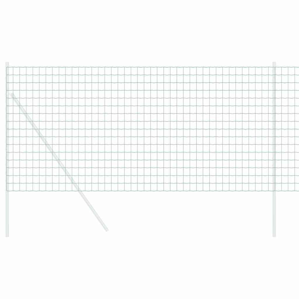 Vidaxl euro hek groen 1,4 x 10 m pvc-gecoat ijzer