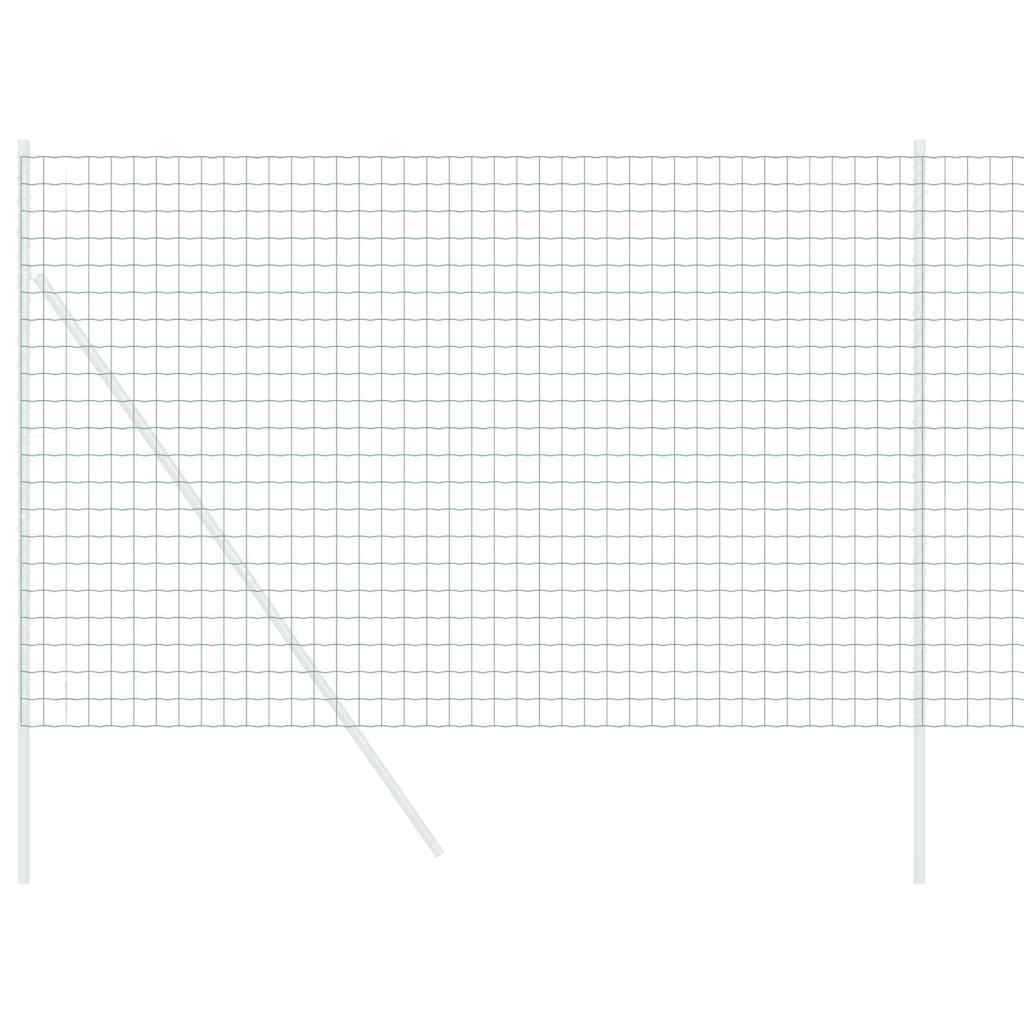 Vidaxl euro hek groen 1,6 x 10 m pvc-gecoat ijzer