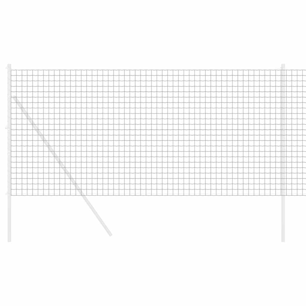 Vidaxl euro hek grijs 1,2 x 10 m pvc-gecoat ijzer