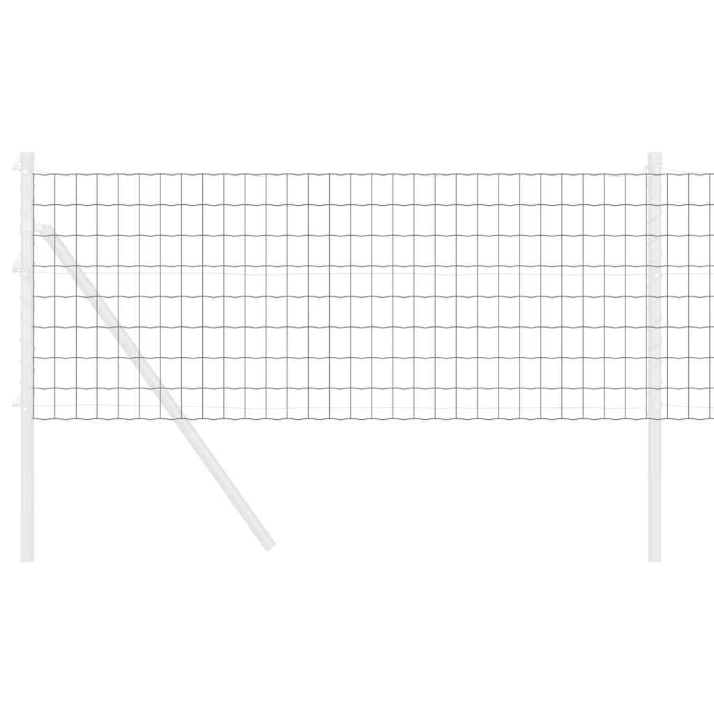Vidaxl euro hek grijs 0.6 x 10 m pvc-gecoat ijzer
