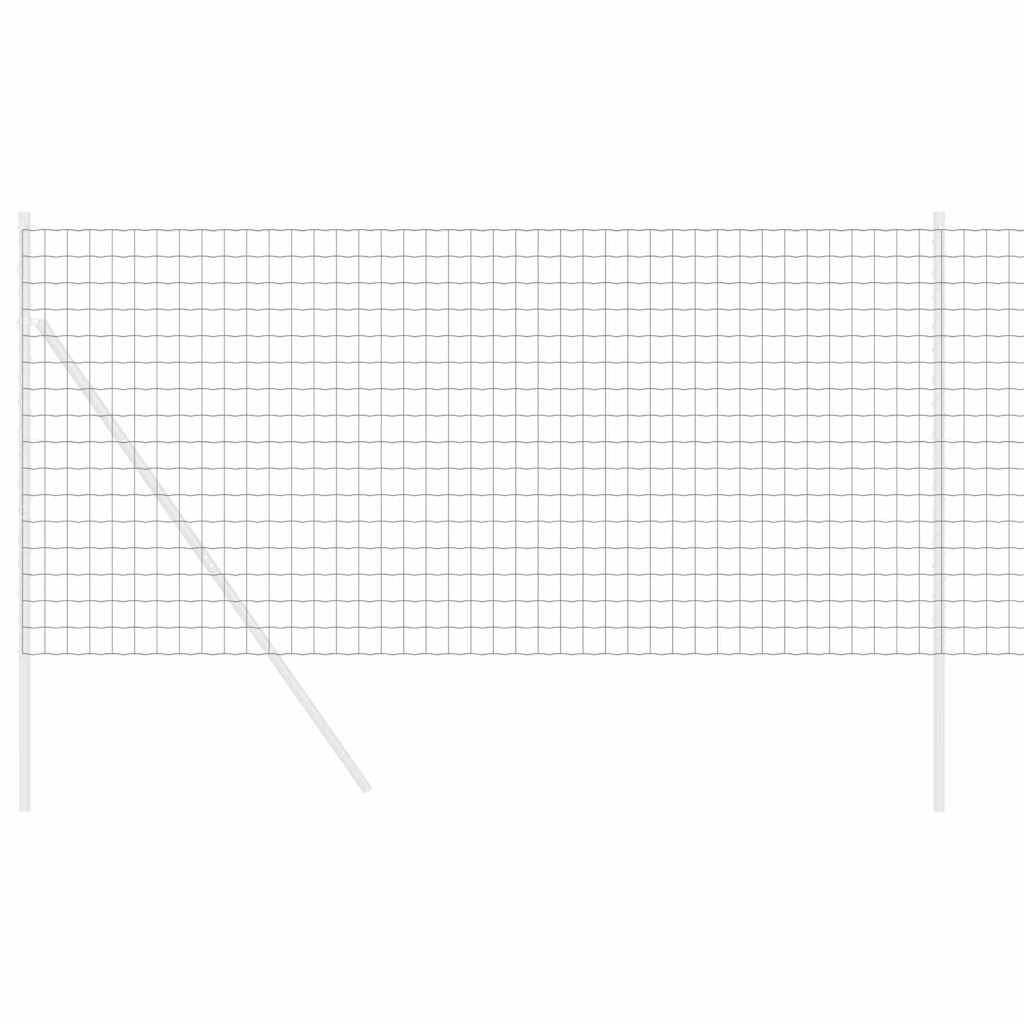 Recinzione europea Vidaxx grigia 1,4 x 10 m in ferro rivestito in PVC