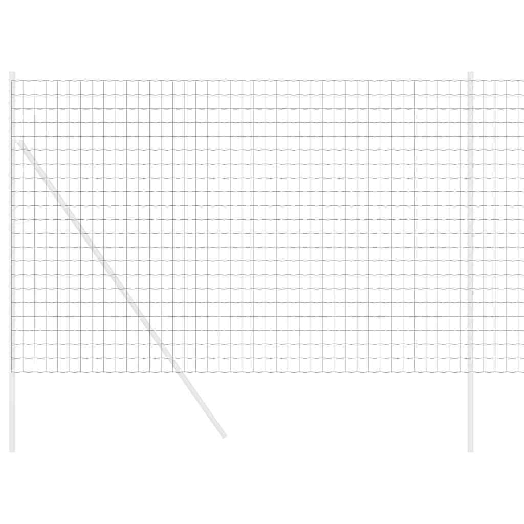 Vidaxx euro valla negra 1,6 x 10 m hierro recubierto de PVC