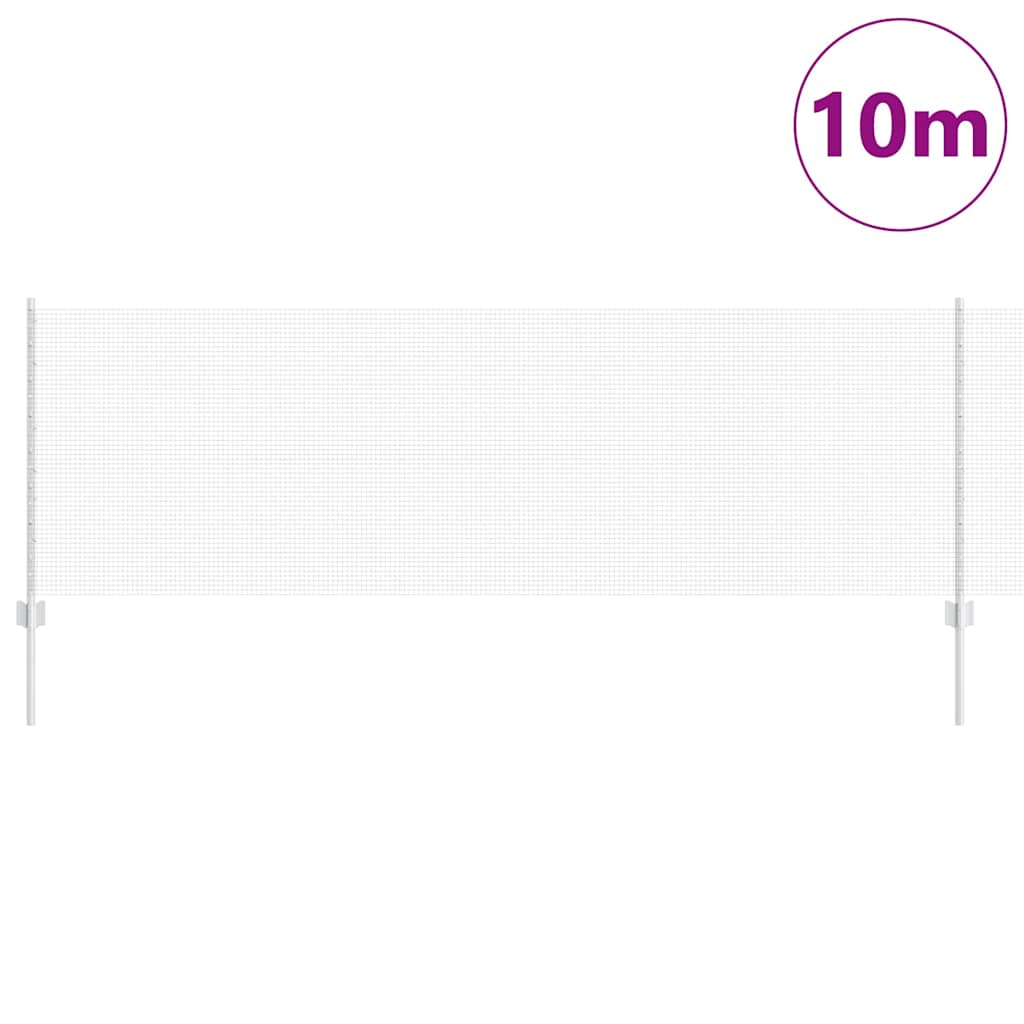 Recinzione Vidaxxl con palo argento 0,8 x 10 m in acciaio