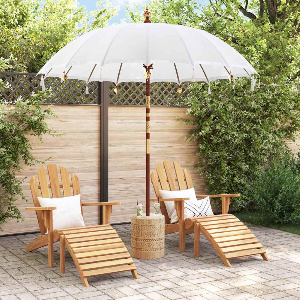 Vidaxl balinese parasol crème 220 x 220 x 260 cm