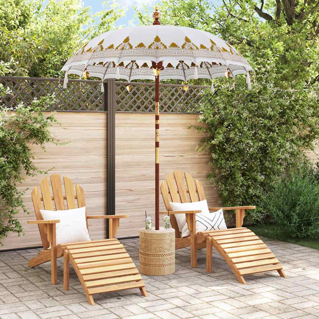 Vidaxl Sombrilla Balinesa Crema 185 x 185 x 260 cm