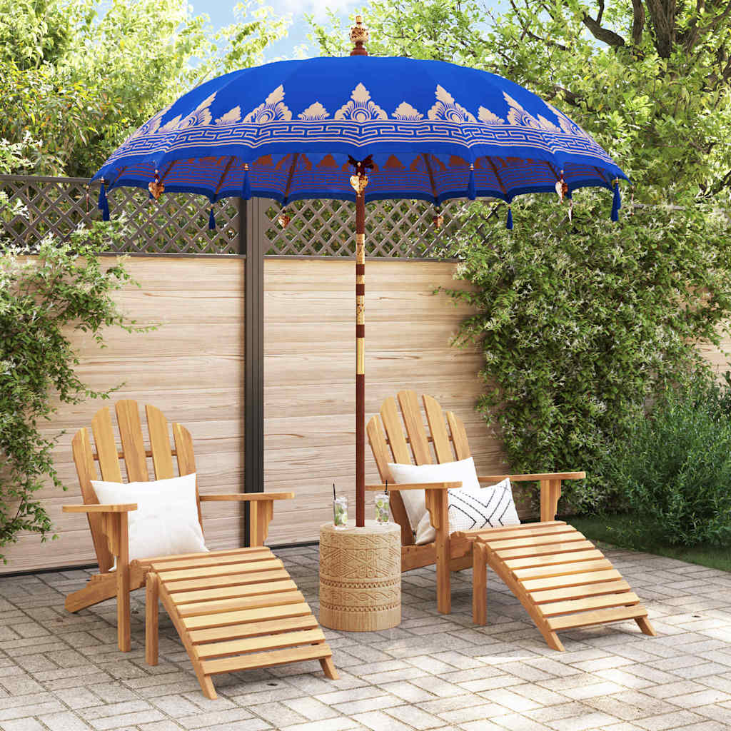 Ombrellone balinese Vidaxl blu 215 x 215 x 260 cm