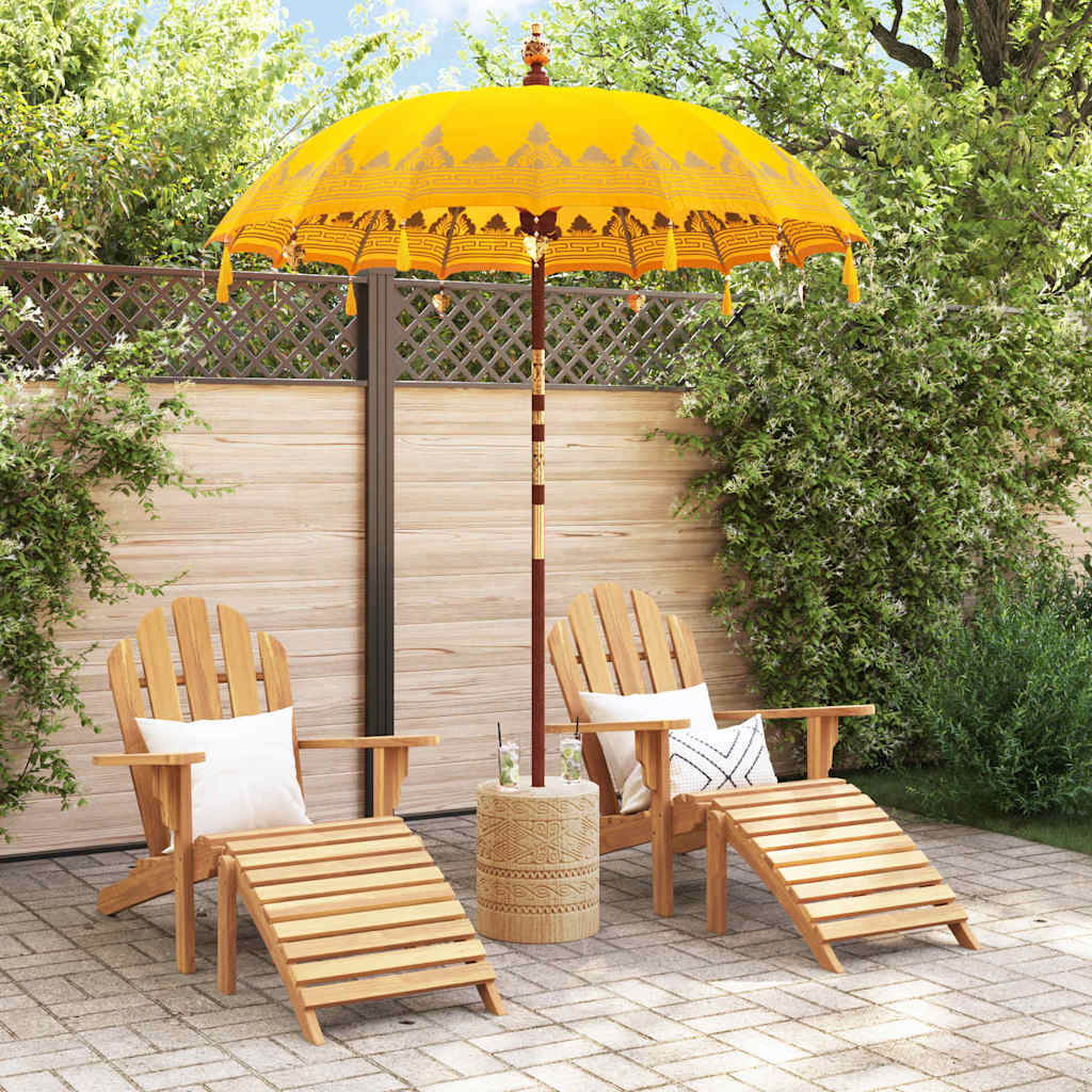 Ombrellone balinese Vidaxl giallo 185 x 185 x 260 cm