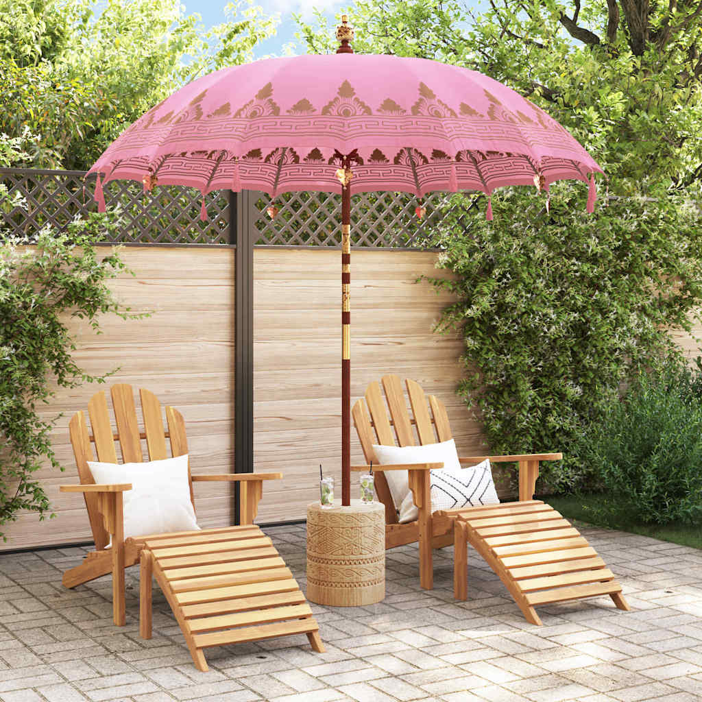 Vidaxl Sombrilla Balinesa Rosa 215 x 215 x 260 cm