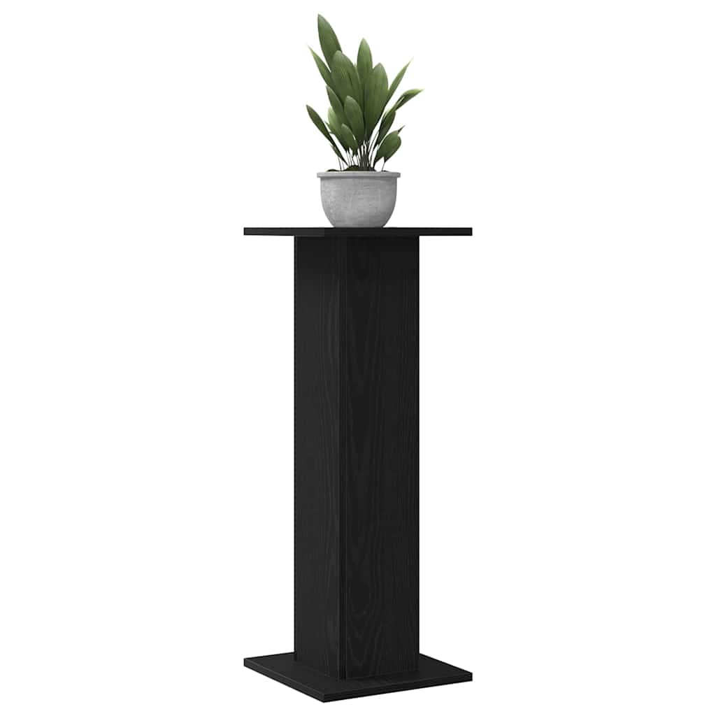 Supporto per piante Vidaxx 2 pezzi rovere nero 30 x 30 x 80 cm in legno composito
