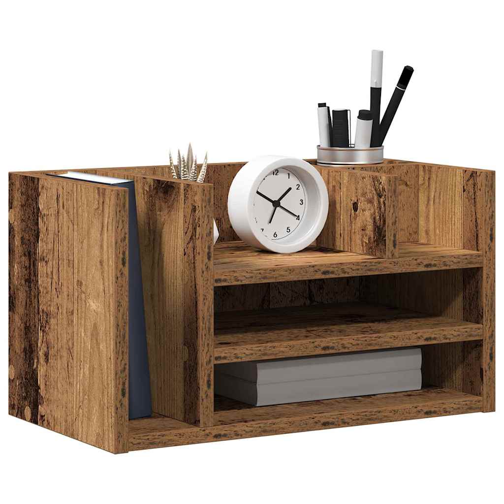 Vidaxx organizador de escritorio madera vieja 44,5 x 24 x 25 cm madera procesada