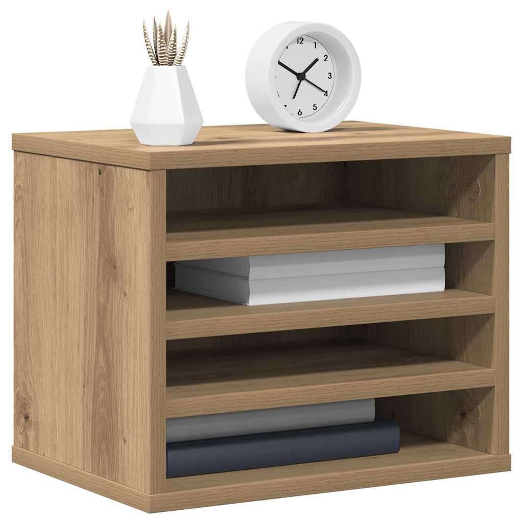 Vidaxx organizador de escritorio roble artesanal 36 x 26 x 29,5 cm madera procesada