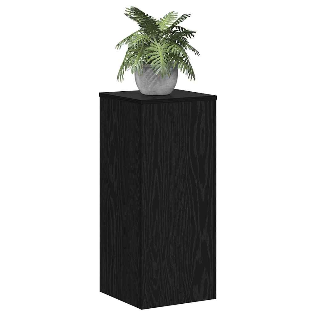 Supporto per piante Vidaxx 2 pezzi rovere nero 30 x 30 x 70 cm in legno composito