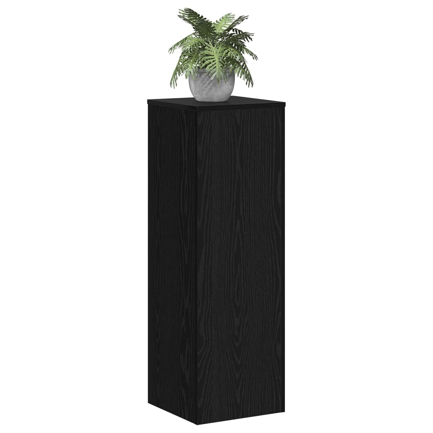 Supporto per piante Vidaxx rovere nero 33 x 33 x 100 cm in legno lavorato