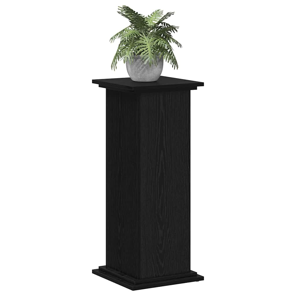 Supporto per piante Vidaxx rovere nero 33 x 33 x 80 cm in legno composito