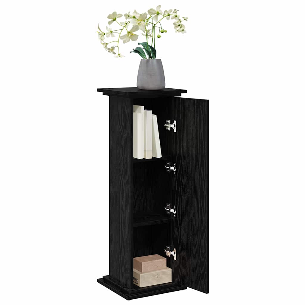 Espositore Vidaxxl con ripiano rovere nero 31 x 30 x 90 cm in MDF