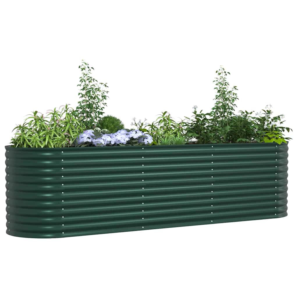Vidaxx cama elevada verde 320 x 80 x 81 cm acero