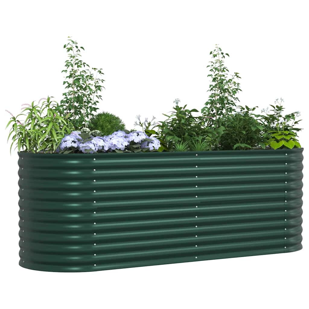 Vidaxx cama elevada verde 240 x 80 x 81 cm acero