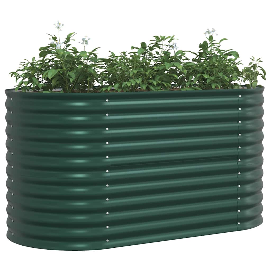 Vidaxx cama elevada verde 160 x 80 x 81 cm acero
