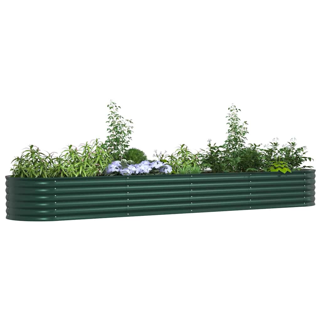 Vidaxx cama elevada verde 400 x 80 x 44 cm acero