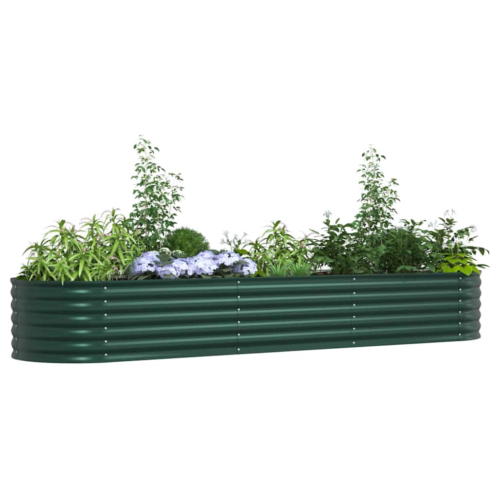 Vidaxx cama elevada verde 320 x 80 x 44 cm acero