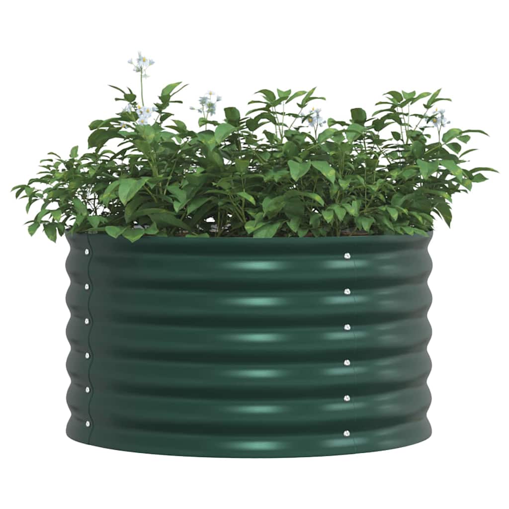 Vidaxx cama elevada verde 80 x 80 x 44 cm acero