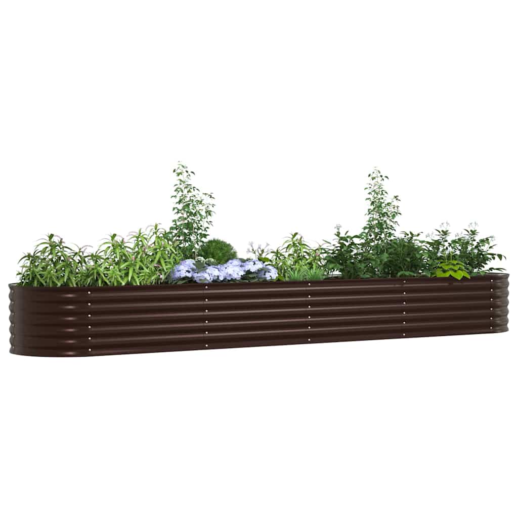 Vidaxx cama elevada marrón 400 x 80 x 44 cm acero