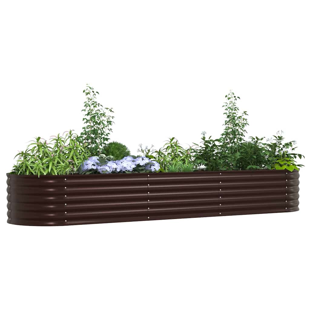 Vidaxx cama elevada marrón 320 x 80 x 44 cm acero
