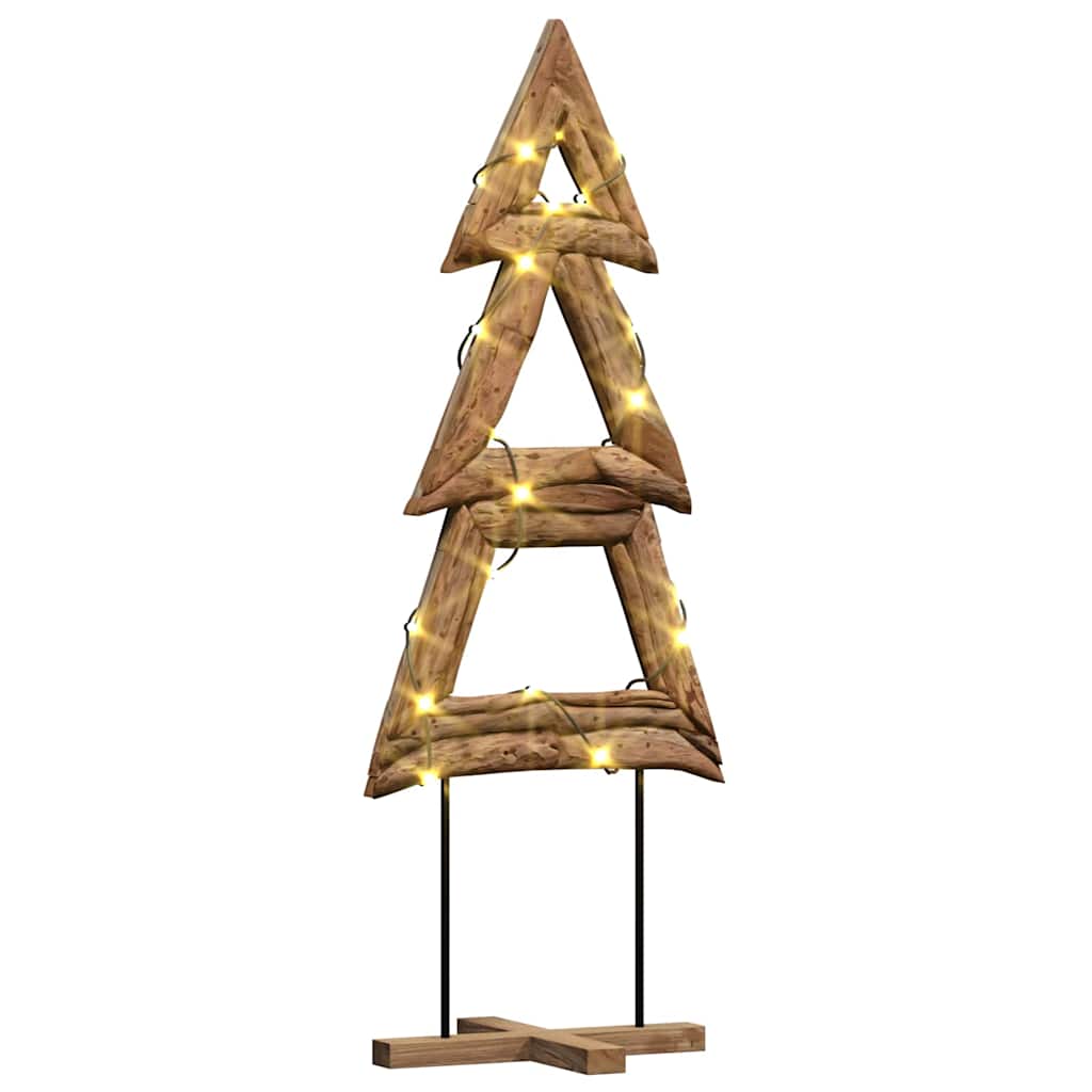 Albero di Natale Vidaxx con legno massello di teak marrone standard da 90 cm