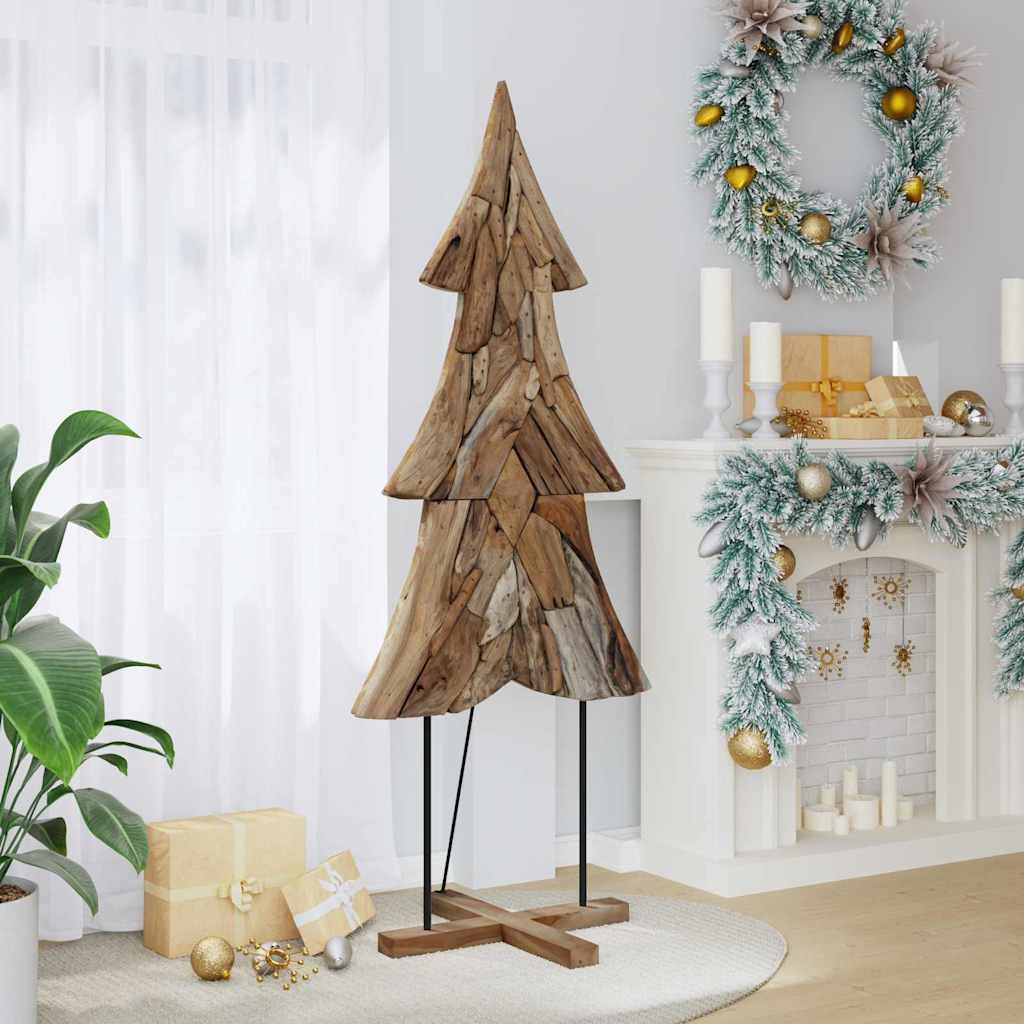 Albero di Natale Vidaxx con legno massello di teak marrone standard da 181,5 cm