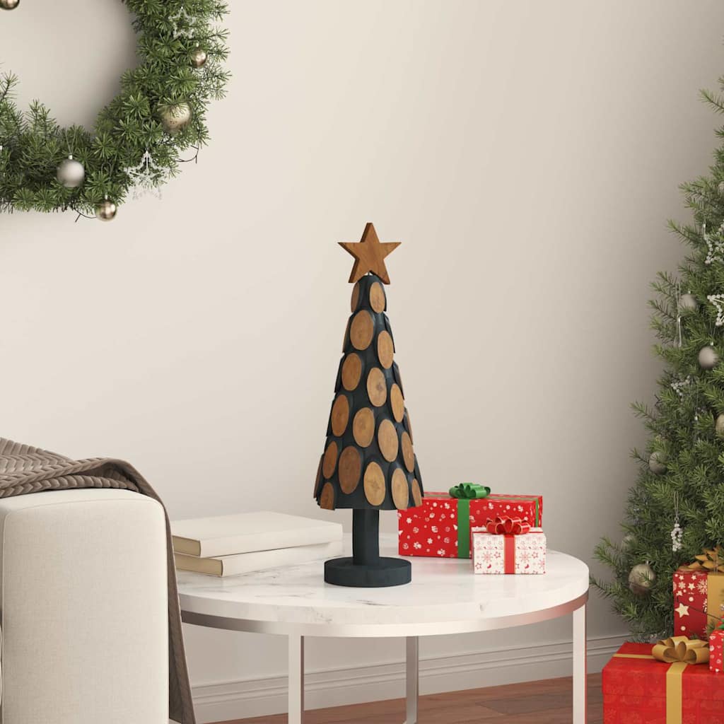 Albero di Natale Vidaxx con legno massello di teak marrone standard da 61 cm