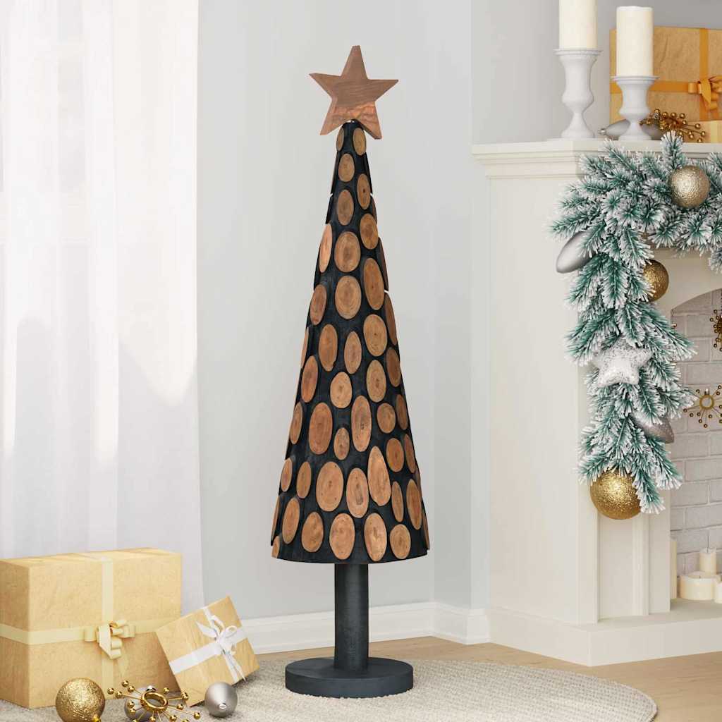 Albero di Natale Vidaxx con legno massello di teak marrone standard da 120 cm