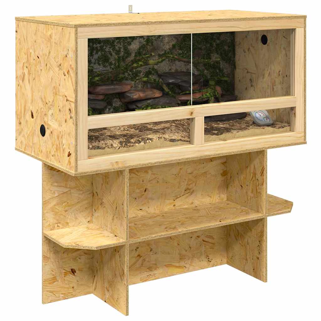 Terrario Vidaxl marrone 100 x 50 x 100 cm osb