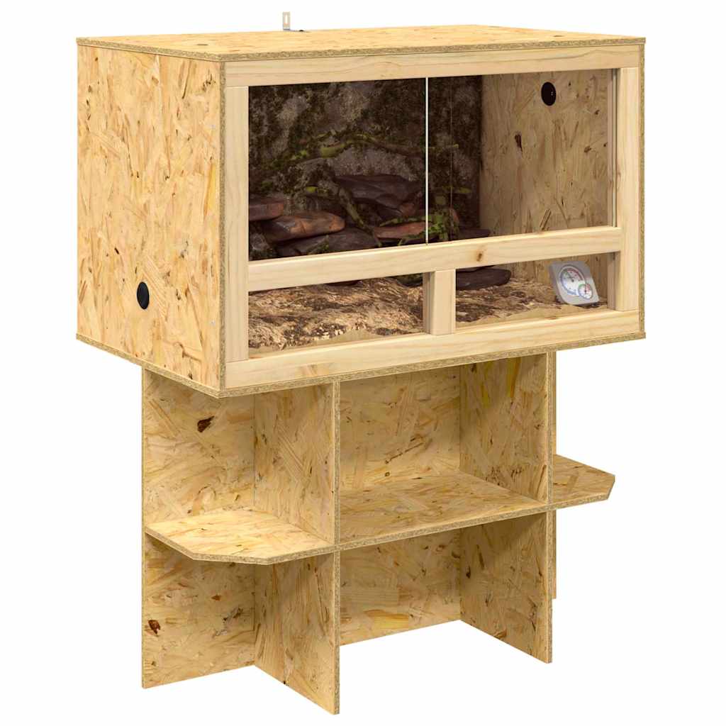 Terrario Vidaxl marrone 80 x 50 x 100 cm osb