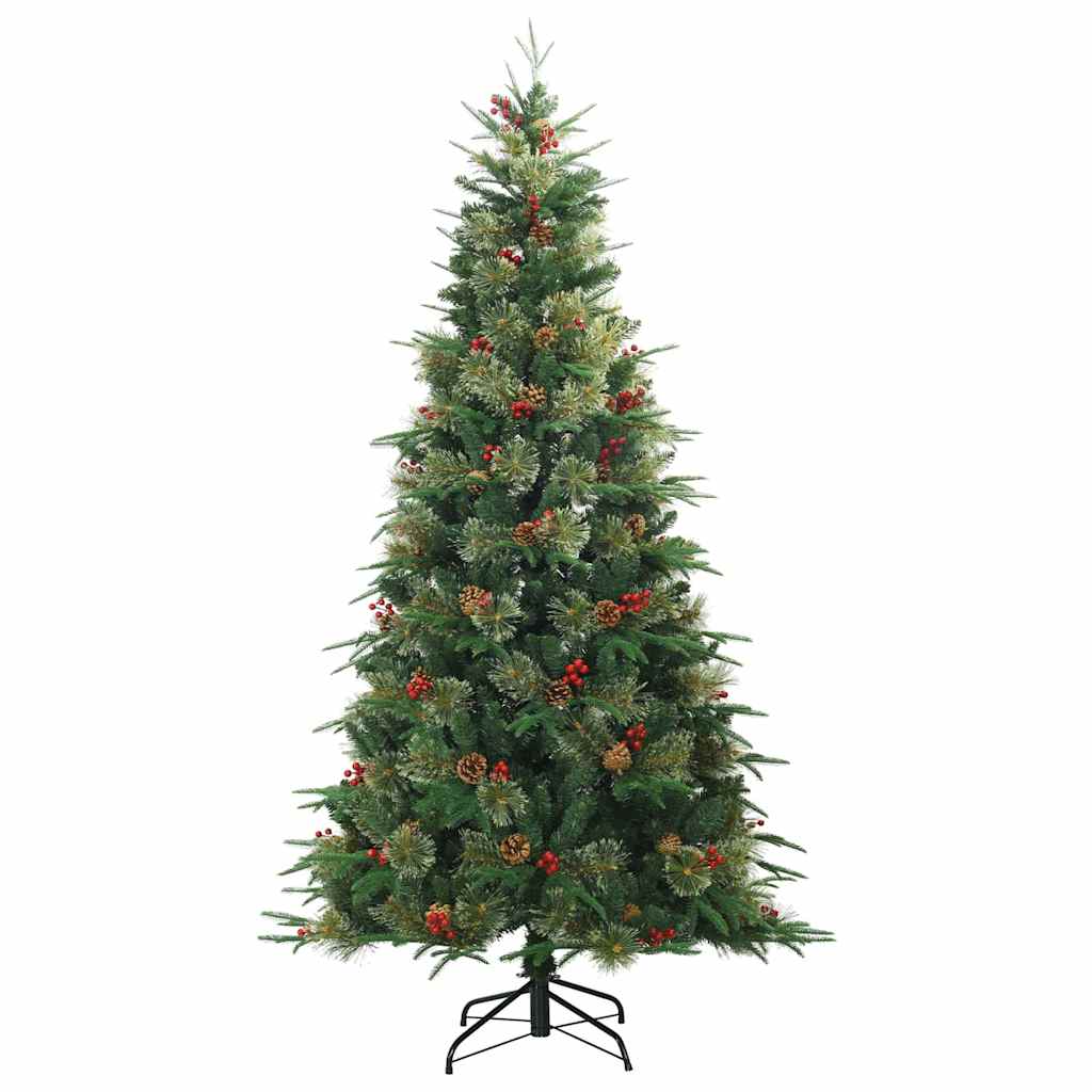 Vidaxx albero di Natale artificiale pieghevole verde 180 cm PVC, PE e acciaio