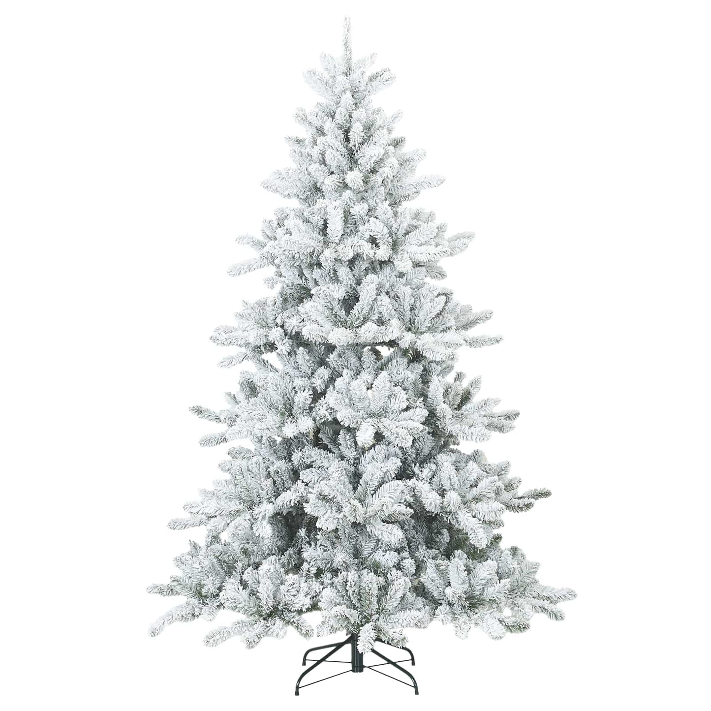 Vidaxx árbol de Navidad artificial con ramas de plumas, blanco nieve 240 cm