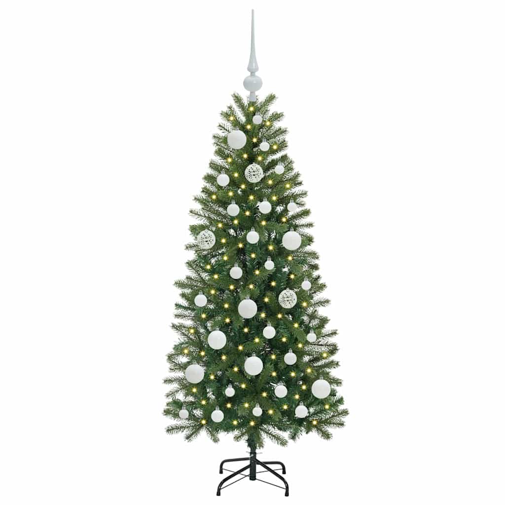 Albero di Natale artificiale Vidaxx con 150 LED con standard verde 120 cm PE e PVC