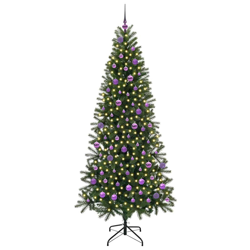 Albero di Natale artificiale Vidaxx con 300 LED con standard verde 210 cm PE e PVC