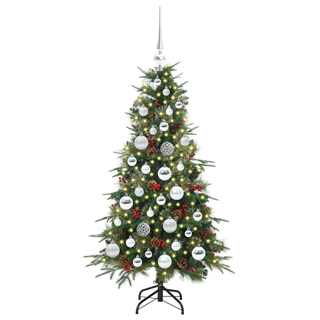 Vidaxx árbol de Navidad artificial plegable verde 120 cm PE y PVC
