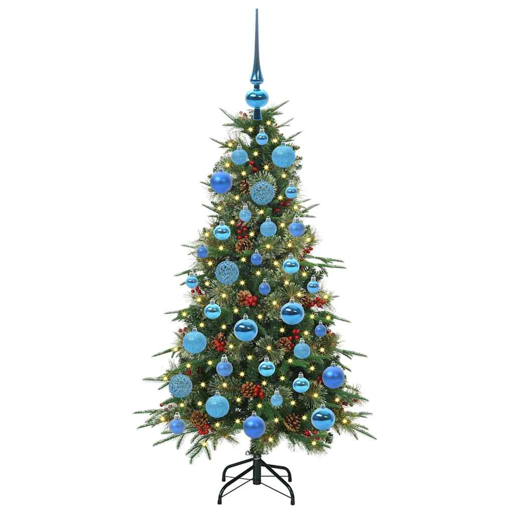 Vidaxx árbol de Navidad artificial plegable verde 120 cm PE y PVC