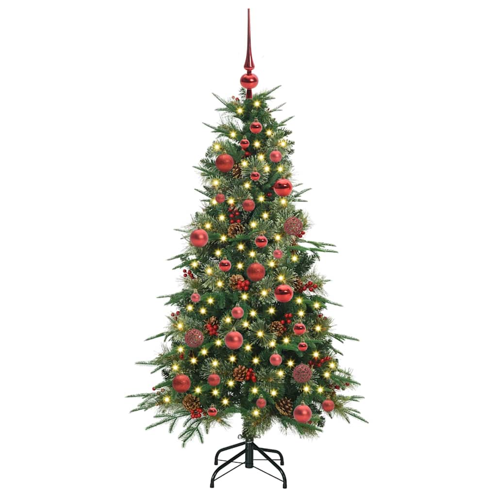Vidaxx albero di Natale artificiale pieghevole verde 150 cm PE e PVC